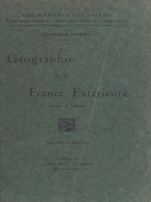 cover image of Géographie de la France extérieure